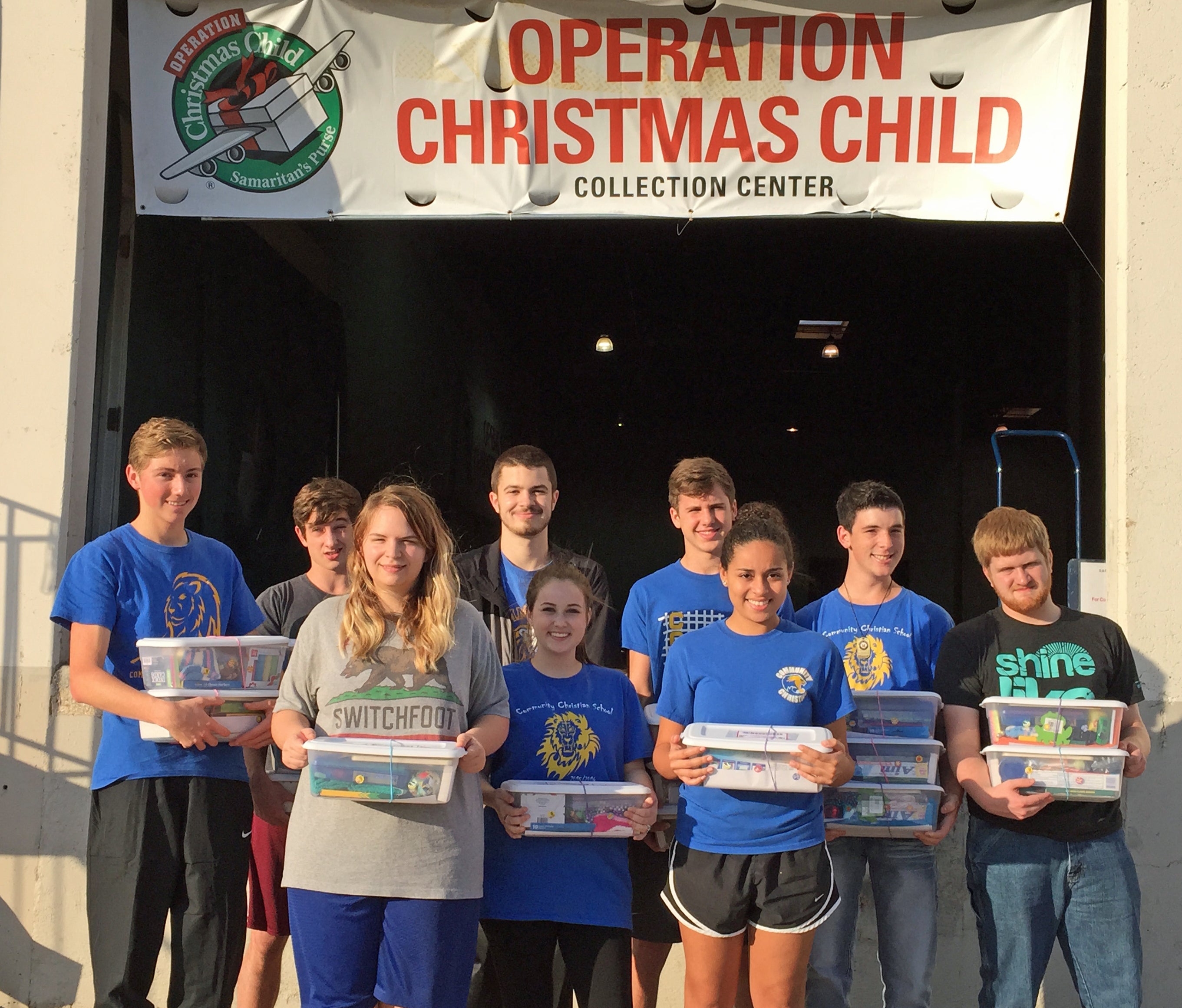 Operation Christmas Child - Children Running with Shoe Boxes - YouTube