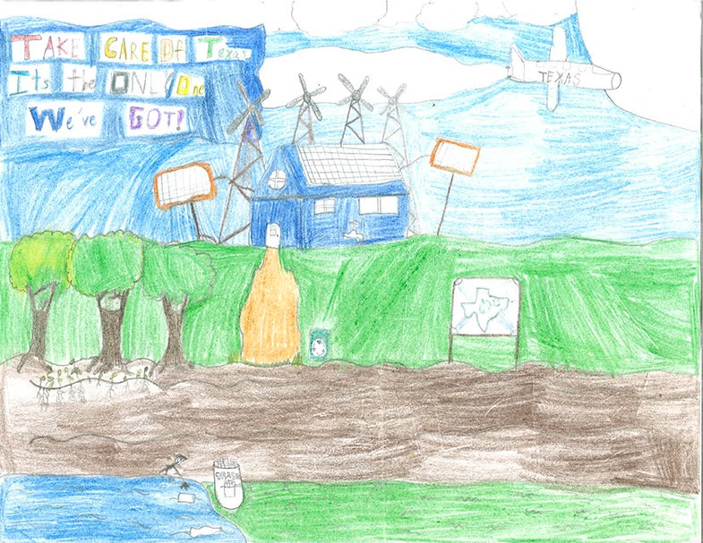 Orange student wins regional Take Care of Texas art contest Orange