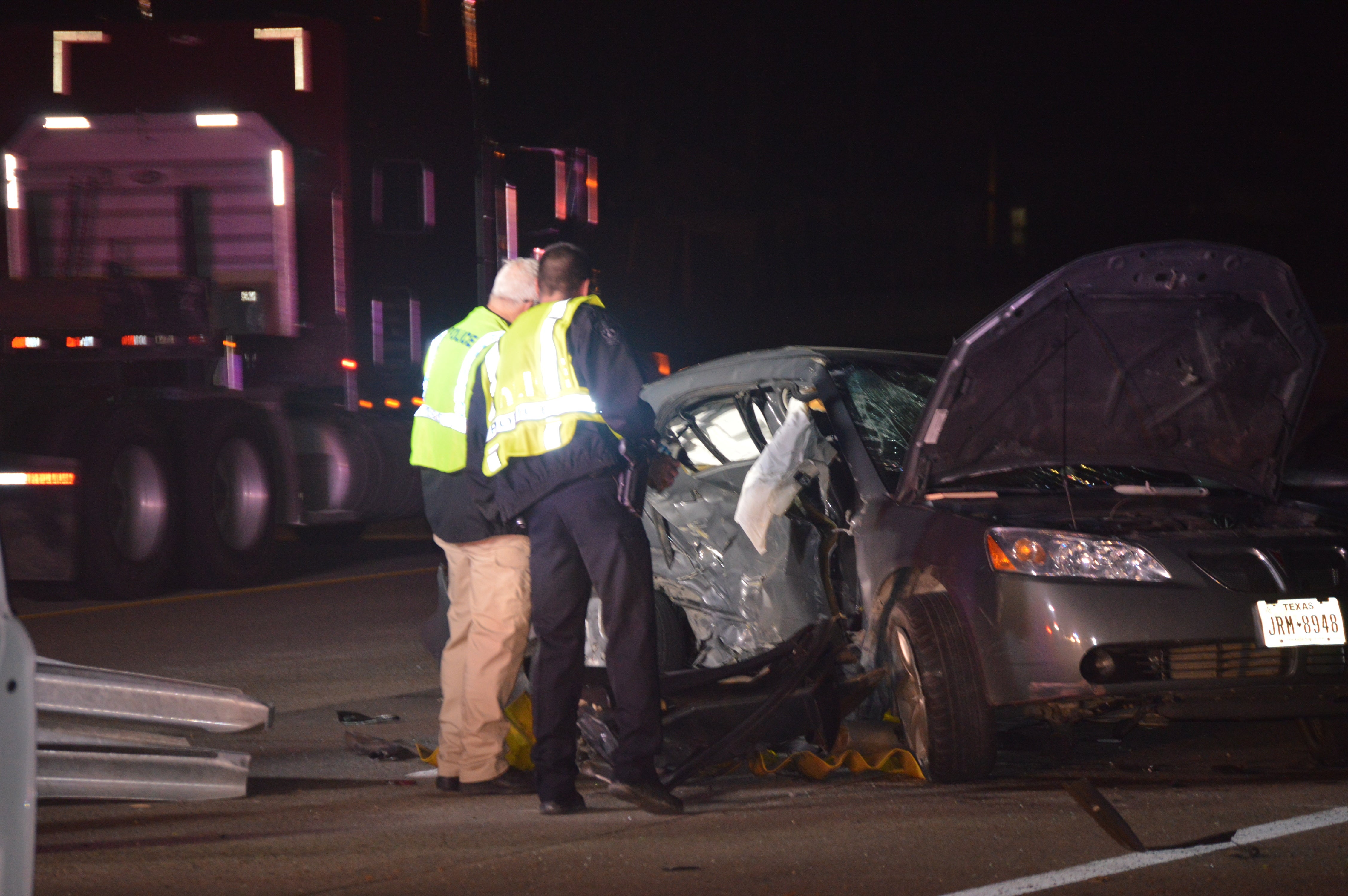 Man dies woman hospitalized from injuries from one vehicle wreck