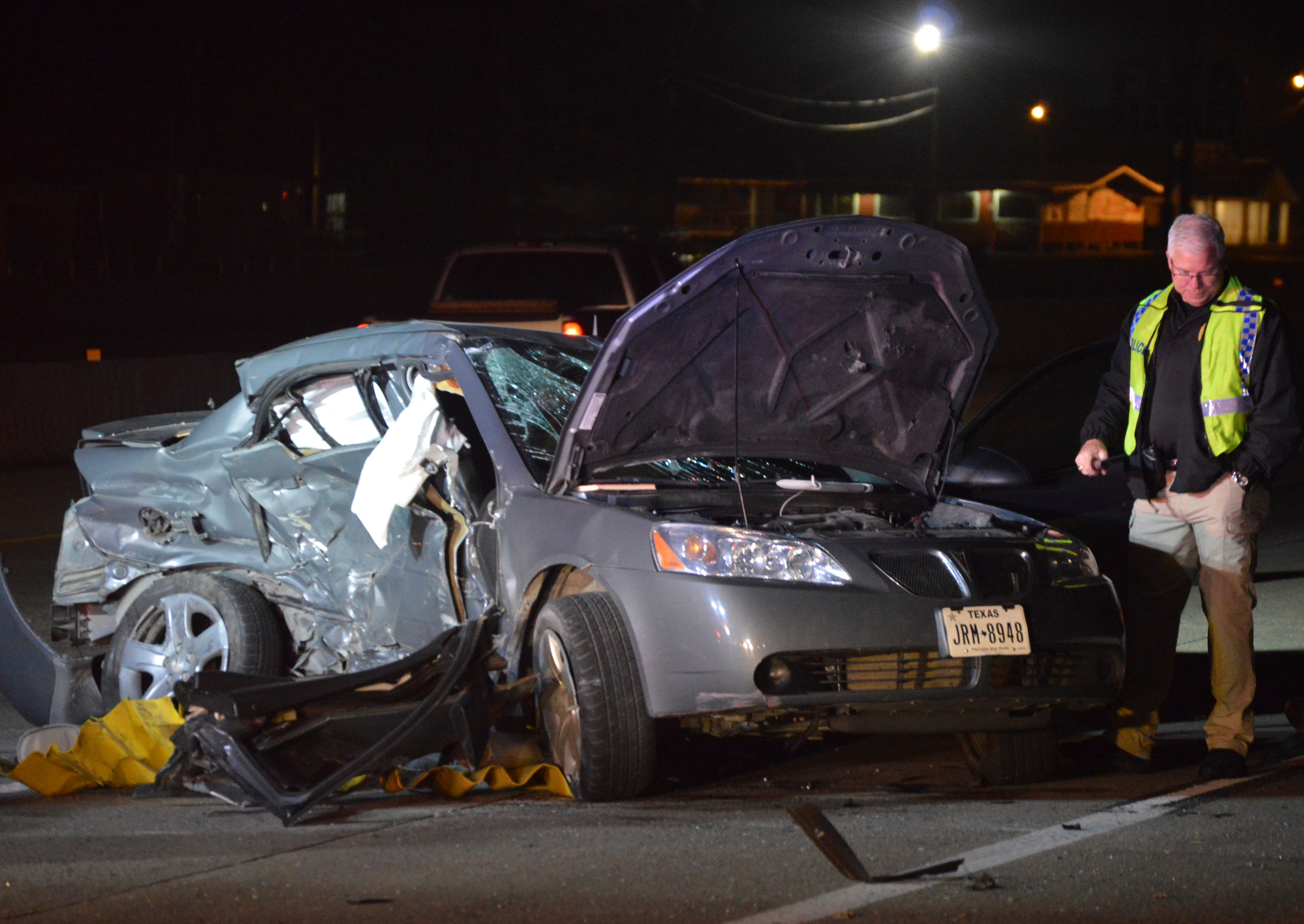 Man dies woman hospitalized from injuries from one vehicle wreck