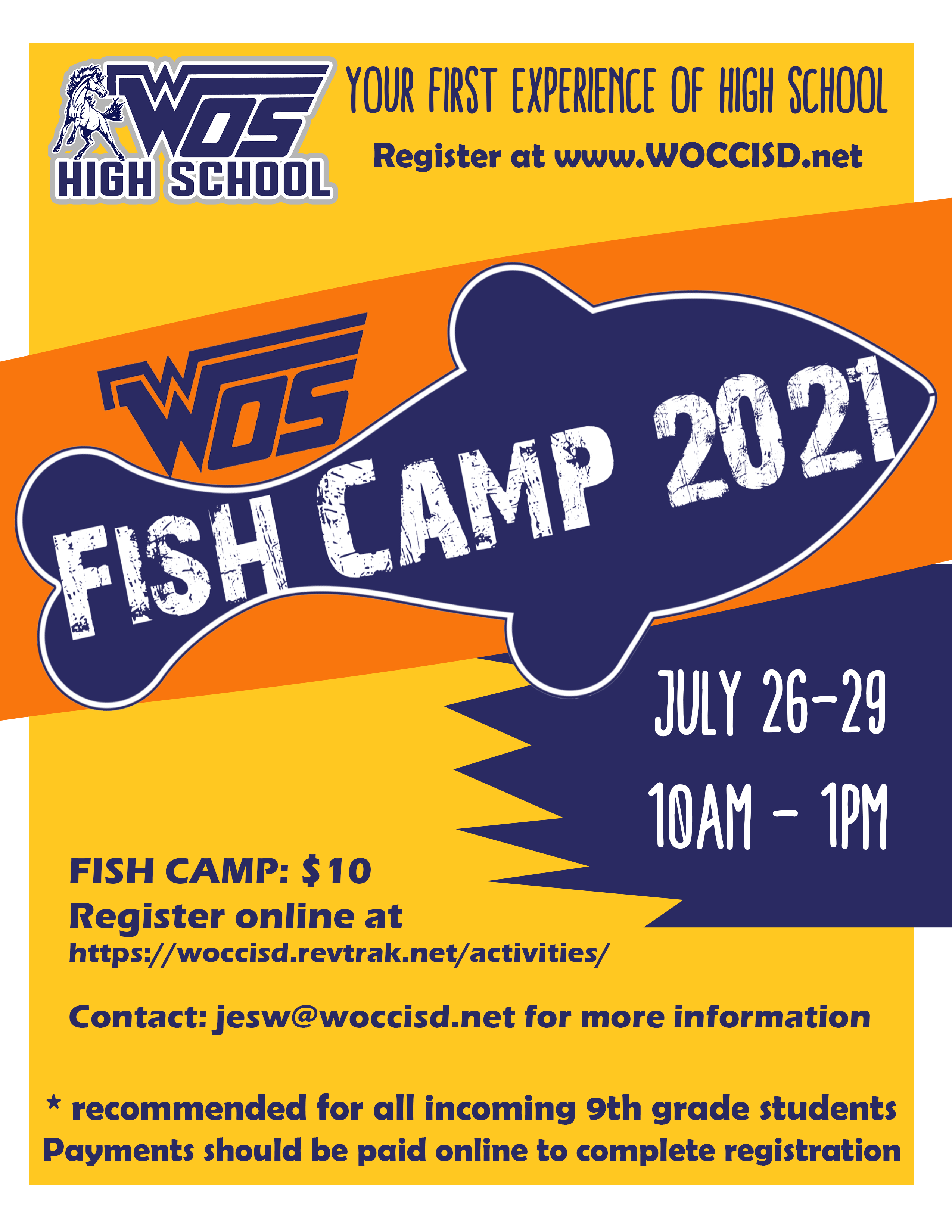 Calling all incoming WOS Freshmen - Orange Leader | Orange Leader