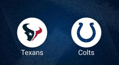 Texans vs. Colts Predictions & Picks: Odds, Moneyline, Spread - Week 1