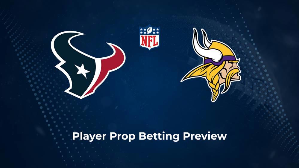 Texans vs. Vikings Player Props & Odds – Week 3