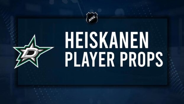 Miro Heiskanen Player Prop Bets for the Stars vs. Sharks Game - October 15