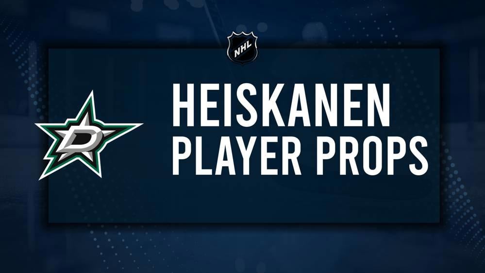 Miro Heiskanen Player Prop Bets for the Stars vs. Sharks Game - October 15