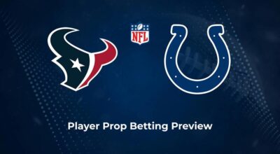 Texans vs. Colts Player Props & Odds – Week 8