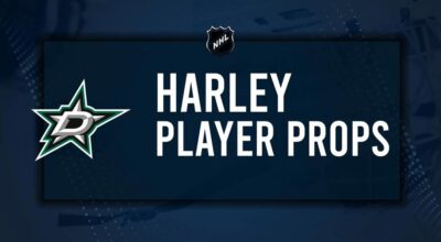 Thomas Harley Player Prop Bets for the Stars vs. Sharks Game - October 15