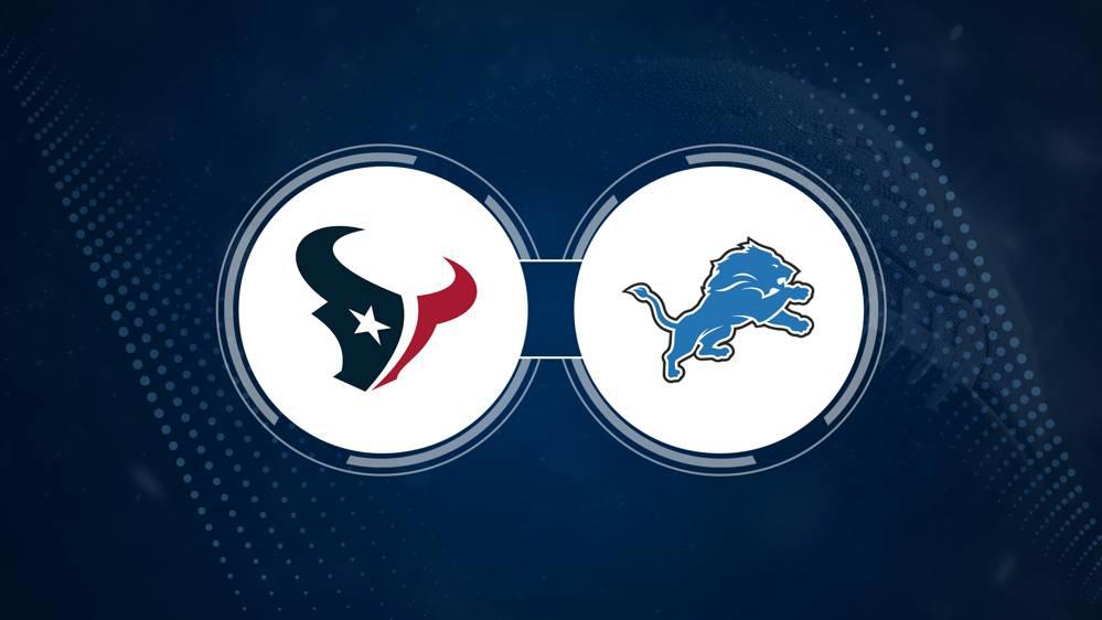 Best Bets, Odds for the Texans vs. Lions Sunday Night Football Game – Week 10