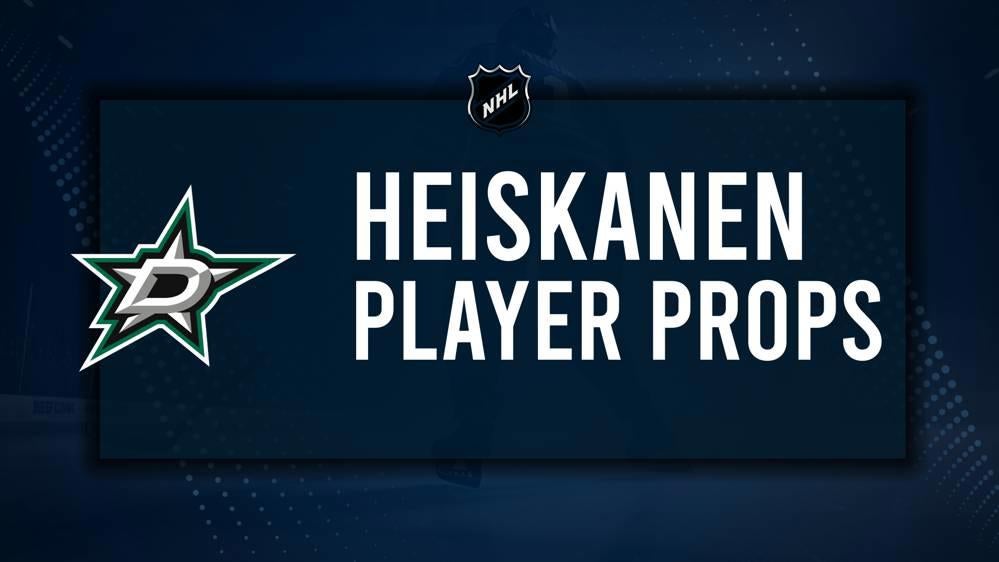 Miro Heiskanen Player Prop Bets for the Stars vs. Panthers Game - November 1