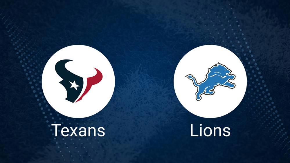 Texans vs. Lions Predictions & Picks: Odds, Moneyline, Spread - Sunday Night Football Week 10