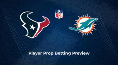 Texans vs. Dolphins Player Props & Odds – Week 15