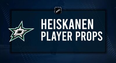 Miro Heiskanen Player Prop Bets for the Stars vs. Hurricanes Game - January 21