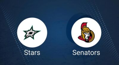 Stars vs. Senators Injury Report Today - January 12