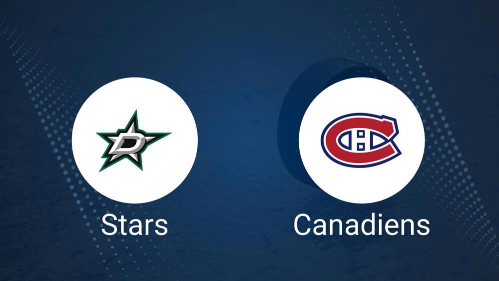 Where to Watch Dallas Stars vs. Montreal Canadiens on TV or Streaming Live - January 16